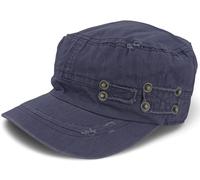 styleBREAKER Casquette Militaire Unisexe Coton,Aspect usé | Casquette vintage usée avec déchirures. Réglable par clip, tour de tête 54-58 cm. Visière 6 cm. Bandeau intégré.