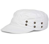 styleBREAKER Casquette Militaire Unisexe Effet Usé Vintage | Casquette Army réglable en Coton | Casquette Visière Look Usé pour Hommes et Femmes, Couleur:Blanc