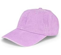 styleBREAKER Casquette Unisexe Baseball Look Vintage Ajustable 6-Panel Cappy en Optique Washed avec Visier Courbé en Coton Casquette Rétro pour Hommes et Femmes, Lilas-