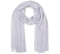 styleBREAKER écharpe femme légère & transparente avec de courtes franges | foulard uni pour le printemps et l'été | grand châle doux 188 x 100 cm, Gris