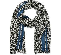 styleBREAKER Écharpe femme motif léopard viscose | Étole 50 % fibres naturelles et coton, 92x180 cm, drapable, finitions soignées.
