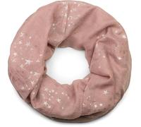 styleBREAKER Écharpe Loop Femme Étoiles Métallisées 89x75cm | Snood en mélange coton-viscose, 2-3 tours, imprimé tendance, toucher doux.