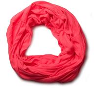 styleBREAKER Écharpe loop femme jersey coton,43x85cm, Rouge néon