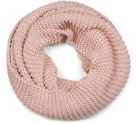 styleBREAKER Écharpe loop femme maille motif bulles | Écharpe 69x35 cm, double tour, douce et non irritante, motif framboise, fabriqué en Italie.