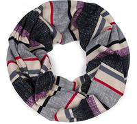 styleBREAKER Écharpe loop unisexe maille fine rayures colorées | Écharpe légère 80x27 cm, tissu doux printemps/été, se porte enroulée 2 à 3 fois autour du cou.