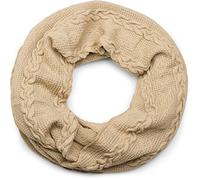 styleBREAKER Écharpe loop unisexe maille fine torsadée 80x39cm,Beige