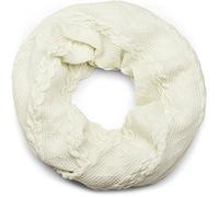styleBREAKER Écharpe loop unisexe maille fine torsadée 80x39cm,Crème-beige