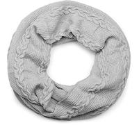 styleBREAKER Écharpe loop unisexe maille fine torsadée 80x39cm,Gris clair