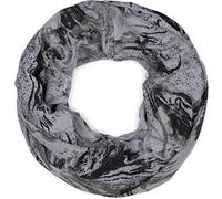 styleBREAKER Écharpe loop unisexe vintage destroy,Gris clair