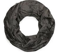 styleBREAKER Écharpe loop unisexe vintage destroy,Gris foncé