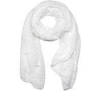 styleBREAKER Écharpe pour femmes avec surface finement plissée, légère et élégante, offrant un look sophistiqué avec des plis fluides, polyvalente, douce et confortable, dimensions 96 x 192 cm, Blanc