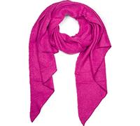 styleBREAKER Écharpe tissée douce unie pour femmes en forme asymétrique, châle d'hiver chaud uni 01017118, Framboise