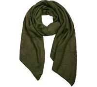 styleBREAKER Écharpe tissée douce unie pour femmes en forme asymétrique, châle d'hiver chaud uni 01017118, Olive