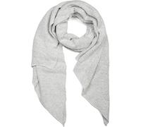 styleBREAKER Écharpe tissée douce unie pour femmes en forme asymétrique, châle d'hiver chaud uni 01017118, Gris clair