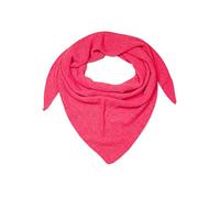 styleBREAKER Écharpe triangle pour femmes en maille douce avec motif en grains de riz, uni, en mélange de laine, fabriquée en Italie, dimensions 190 x 72 cm, Corail