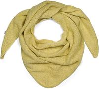 styleBREAKER Écharpe triangulaire tricotée pour femme, grande, unie et chinée | Douce et chaude pour l'hiver | Écharpe tricotée en viscose et laine pour des looks douillets., Vert limette