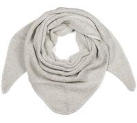 styleBREAKER Écharpe triangulaire tricotée pour femme, grande, unie et chinée | Douce et chaude pour l'hiver | Écharpe tricotée en viscose et laine pour des looks douillets., Gris clair