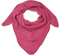 styleBREAKER Écharpe triangulaire tricotée pour femme, grande, unie et chinée | Douce et chaude pour l'hiver | Écharpe tricotée en viscose et laine pour des looks douillets., Rose