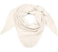 styleBREAKER Écharpe triangulaire tricotée pour femme, grande, unie et chinée | Douce et chaude pour l'hiver | Écharpe tricotée en viscose et laine pour des looks douillets., Blanc