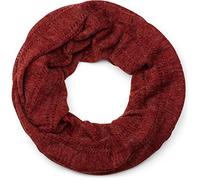 styleBREAKER Écharpe tube unisexe maille fine,Bordeaux-rouge