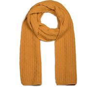 styleBREAKER écharpe unisexe en mailles avec motif tressé, écharpe d'hiver, écharpe tricotée, fabriqué en Pologne 01018161, couleur:Curry