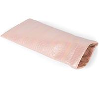 styleBREAKER Étui pour lunettes de soleil aspect croco nacré avec chiffon de nettoyage, étui à lunettes, fermeture à clip, unisexe 09020147, rose, taille unique