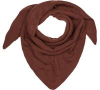 styleBREAKER Femme XXL Écharpe Triangle Unique avec motif tricoté en damier, Maxi Écharpe, Chiffon Chaud Hiver 01020047, couleur: Marron foncé