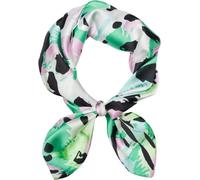 styleBREAKER Foulard femme avec motif léopard tropical, foulard carré, foulard multicolore, bandana 01016232, couleur:Vert-Rose