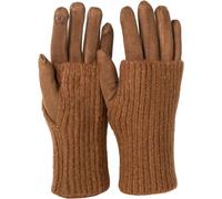 styleBREAKER Gants pour écran tactile 3 en 1 pour femmes avec poignets en tricot amovibles | Gants d'hiver | 3 variantes de port | Doux chaud élastique dans de nombreuses couleurs, Choco