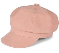 styleBREAKER Ladies Soft Fabric Balloon Cap, Peaked Hat Vintage Style, Bakerboy Slider Cap, Newsboy Cap 04023086, Couleur:Rose-