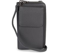 styleBREAKER Mini sac bandoulière femme,Gris foncé