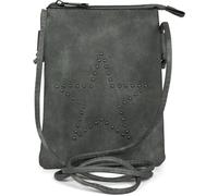styleBREAKER Mini sacoche avec découpes en forme d'étoile, sac en bandoulière, sac à main, femmes 02012235, couleur:Gris foncé