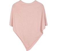 styleBREAKER Poncho femme asymétrique maille fine col rond,Rose-