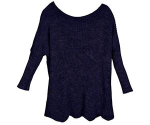 styleBREAKER Poncho Oversize Femme Maille ajourée | Encolure bateau 34 cm, manches 58 cm, dos 60 cm, coupe cape ample, taille unique du 34 au 46.