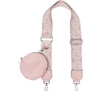 styleBREAKER Sangle d'épaule de sac ajustable à motif géométrique avec petit porte-monnaie, dragonne pour téléphone, chaîne pour téléphone 02013035, couleur:Vieux rose-