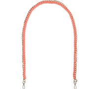 styleBREAKER Sangle d'épaule pour sac avec chaîne tressée, courroie de sac interchangeable, dragonne pour téléphone, mousqueton 02013038, couleur:Orange néon