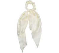 styleBREAKER Scrunchie femme nœud rétro uni,Crème