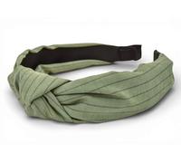 styleBREAKER Serre-tête femme rayé à nœud torsadé,Olive