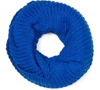 styleBREAKER Snood en maille fine unisexe | Col doux et extensible à fines côtes pour l’hiver | Tour de cou chaud pour femmes et hommes, Bleu royal