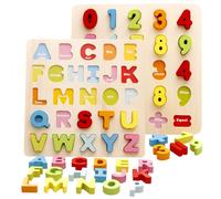 Stylec Puzzle Alphabet (Lowercase), 10535, Multicolore Color?Puzzle Pour Bébé?Early Teaching Toys Wood Number Letter Child Shape Cognitive Hand Grapping Board