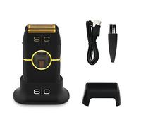 Stylecraft Instinct Rasoir Électrique Hommes Barbe et Cheveux, Rasoir Barbe Électrique Sans Fil, Autonomie de 150 Min, Rasoir de Poche, Câble USB de Type C,Corps en Métal (Noir)