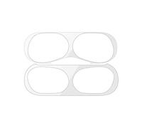 StyleDesign Autocollant Anti-poussière Compatible avec Apple AirPods Pro - en métal argenté