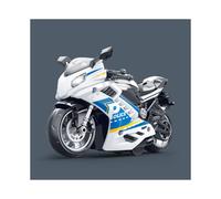 (StyleF)Voiture jouet inertie enfant moto patrouille police avec son et fonctions lumière