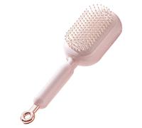 StyleFlex - Retractable Brush for Thick Hair | Self Cleaning Bristle Pad with Smooth Glide, Compact Grip Handle & Free Design for Travel, Dorm, Bathroom and Salon Use