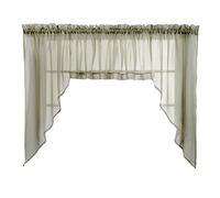 Stylemaster Elegance Sheer Voile Swag, 56" x 38", Sage