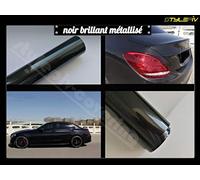 stylepiv-wrap Film Covering Noir Brillant métallisé 152 x 20 cm Vinyle adhésif thermoformable