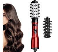 Styler À Air Chaud - Styler À Friser Chauffant À 3 Niveaux, Brosse À Sèche-cheveux Rotative Ionique Négative Conçue Pour Femmes Lissant Le Séchage Volumisant, Adapté Pour Les Voyages, Les Salons D