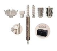 Shark styler à air chaud Coiffeur-séche multi-styles à air chaud avec boucleurs auto-enroulants, brosses et concentrateur,Sans dommage dû à la chaleur, coiffage polyvalent, pour tous types de cheveux