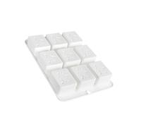 Styles chinois Fortunes Mousses Moule à gâteau 4/9 cavité en silicone pour fabrication de bougies au chocolat Design traditionnel avec outil de cuisine multi-usages