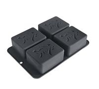 Styles Chinois Fortunes Mousses Moules à Gâteau 4/9 Cavité Silicone Moule à Cuisson pour Fabrication de Bougie au Chocolat Design Traditionnel avec Outil de Cuisine Multi-usages Luck